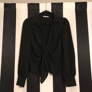 Black crop blouse from Forever 21